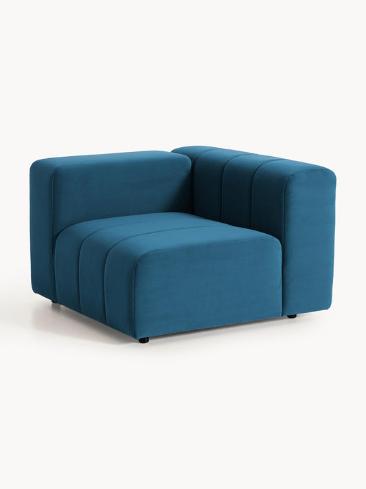 Lenvira Corner Module in Velvet