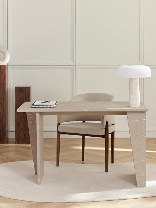 Lianvo Desk in Travertine Look