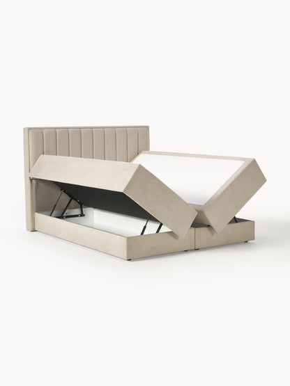 Livena Box Spring Bed with Storage