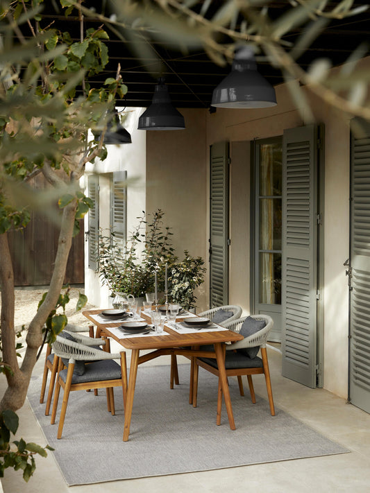 Marvello Acacia Wood Garden Table, 180 x 90 cm