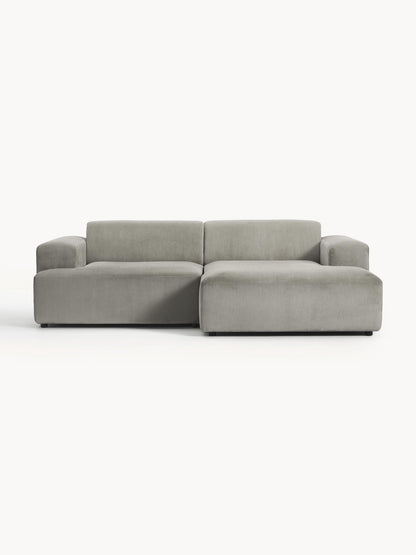Melvora Corner Sofa in Corduroy, 3-Seater