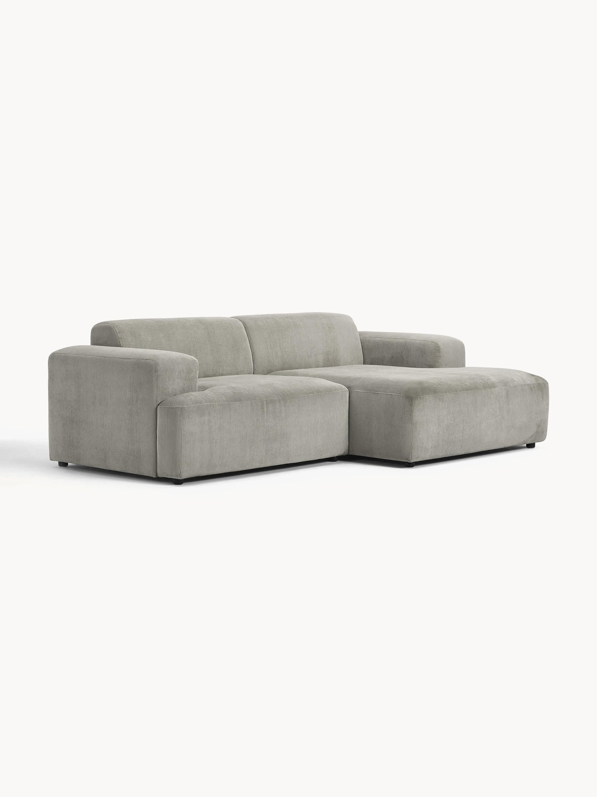 Melvora Corner Sofa in Corduroy, 3-Seater