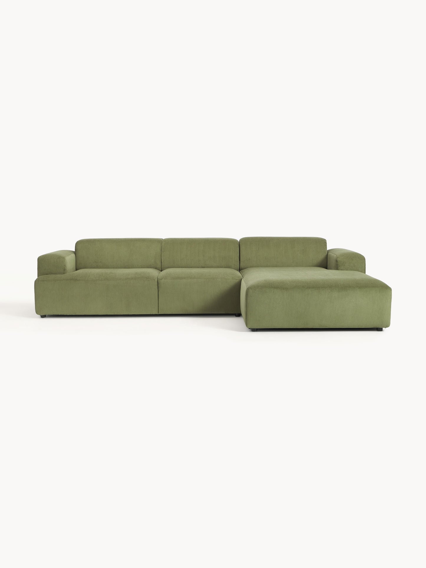 Melvora Corner Sofa in Corduroy, 4-Seater