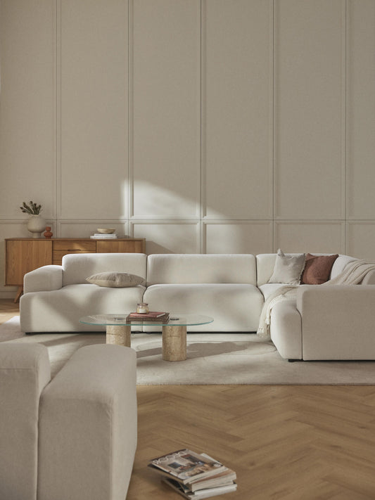 Melvora Large Corner Sofa, 4-Seater