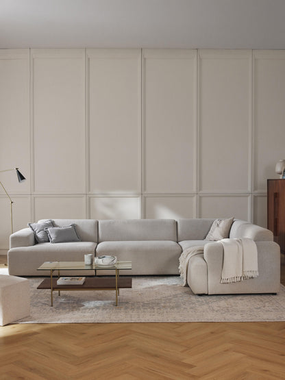 Melvora Large Corner Sofa, 4-Seater