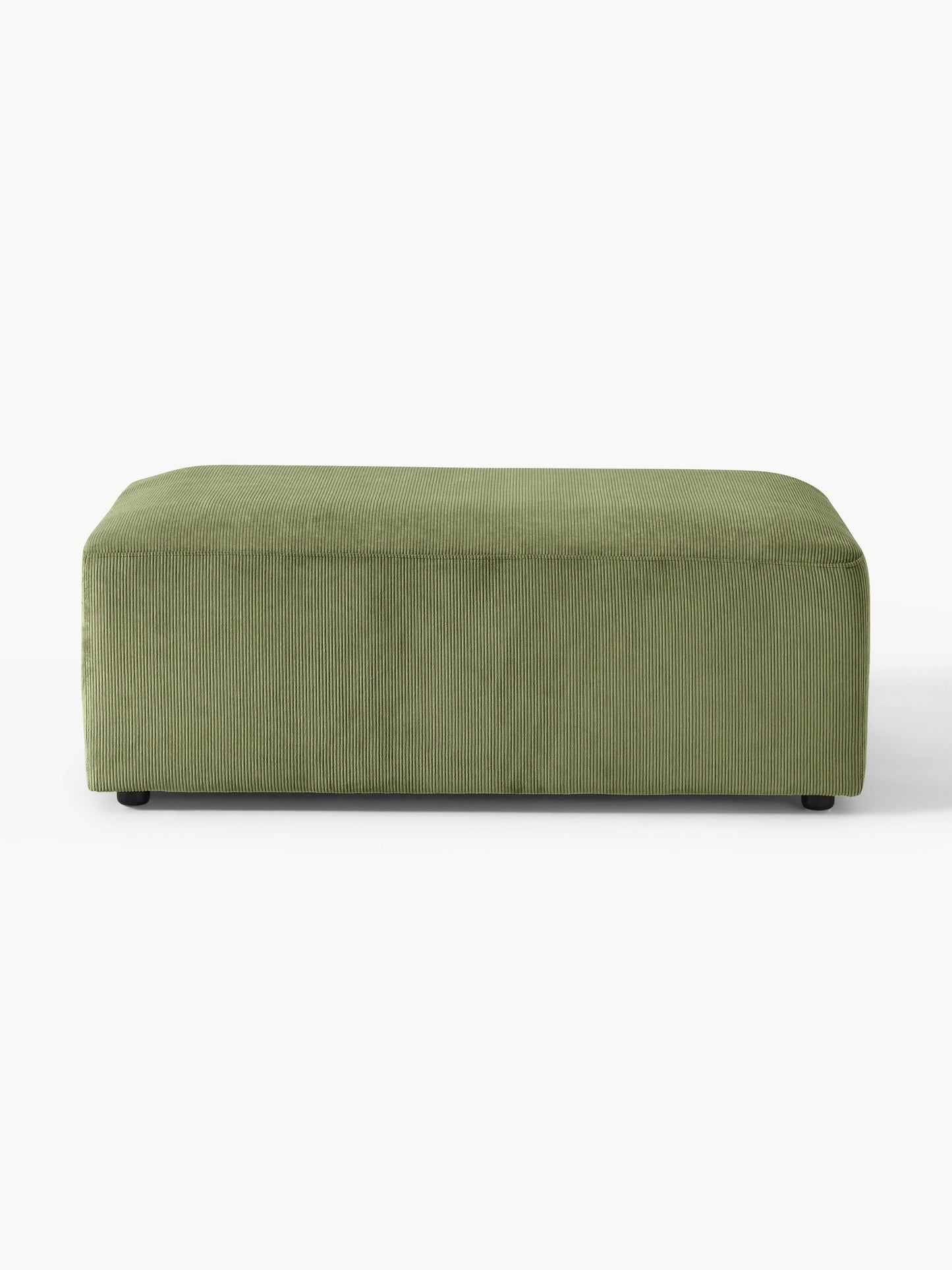 Melvora XL Corduroy Ottoman, W 116 x D 72 cm