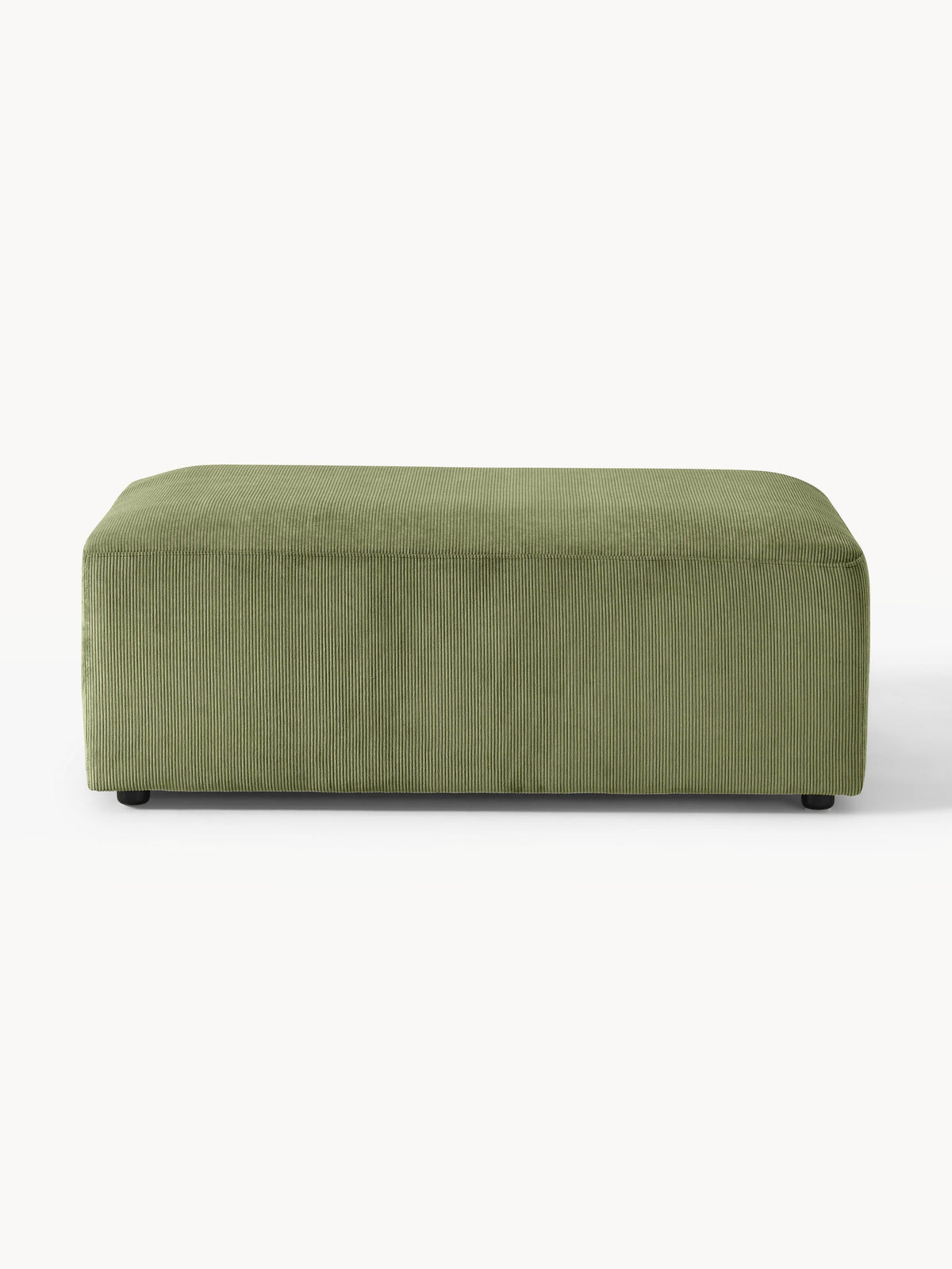 Melvora XL Corduroy Ottoman, W 116 x D 72 cm