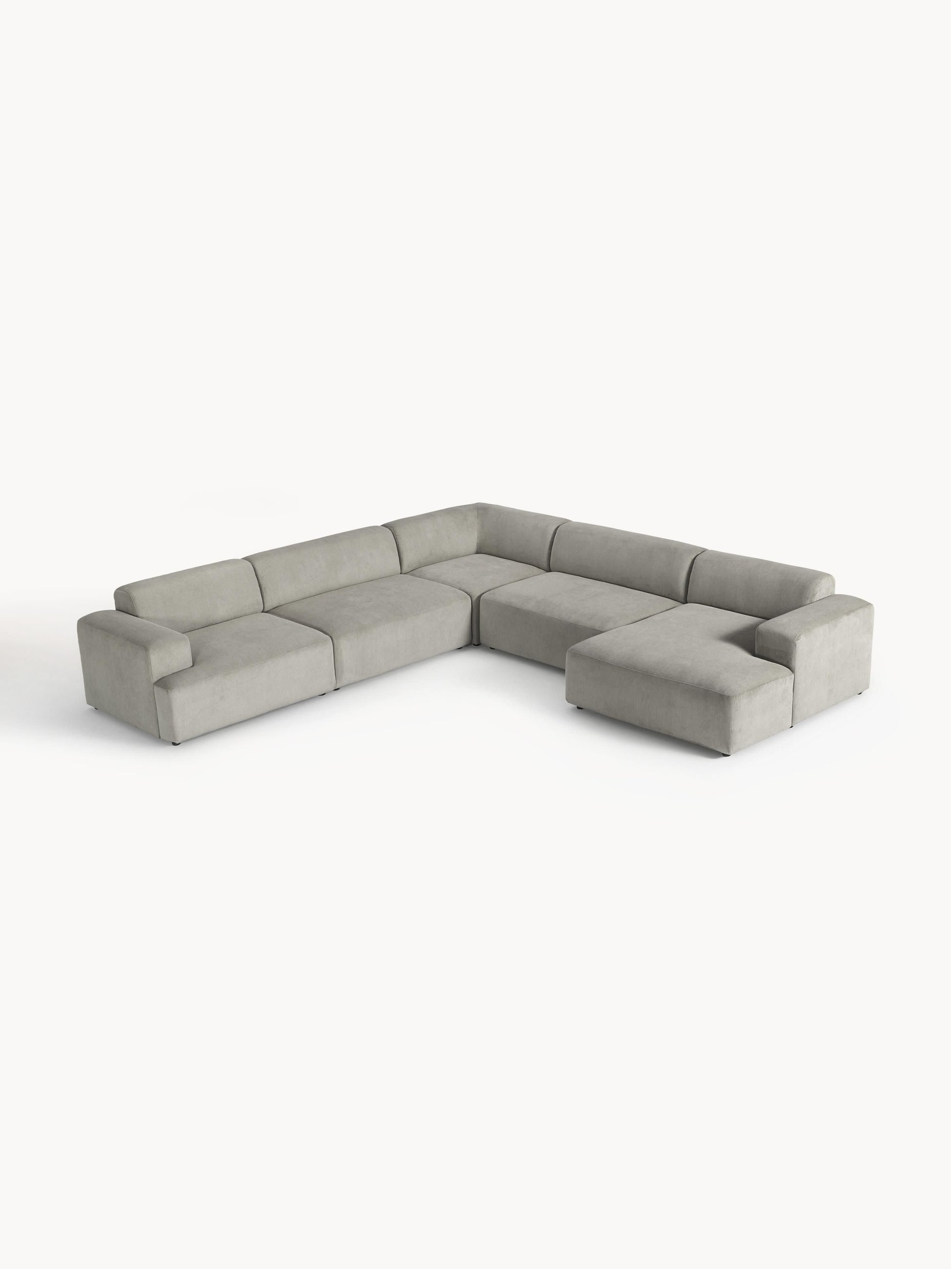 Melvora XL Corner Sofa in Corduroy