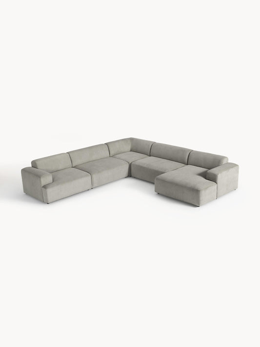 Melvora XL Corner Sofa in Corduroy