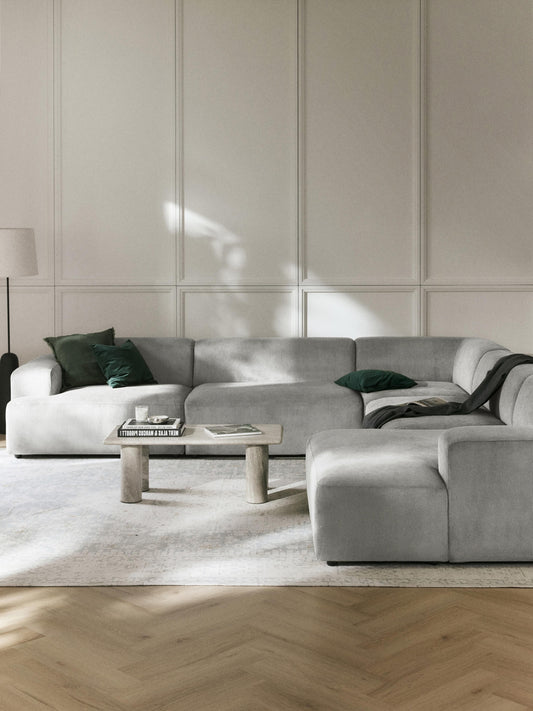 Melvora XL Corner Sofa in Corduroy