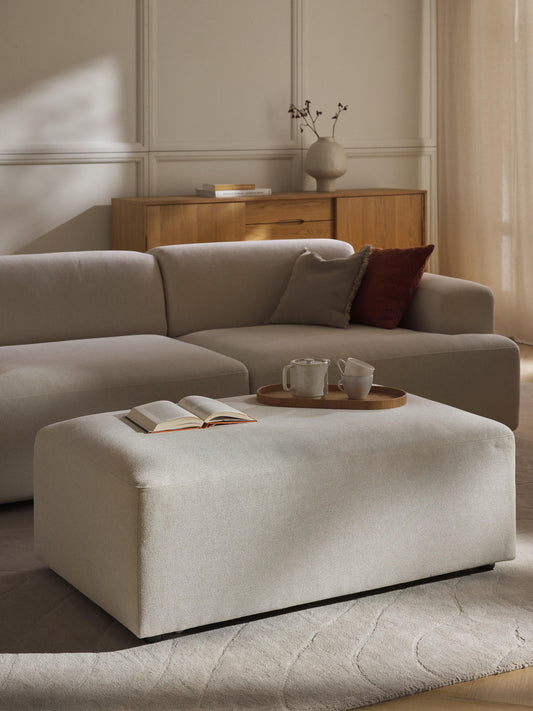 Melvora XL Ottoman, W 116 x D 72 cm