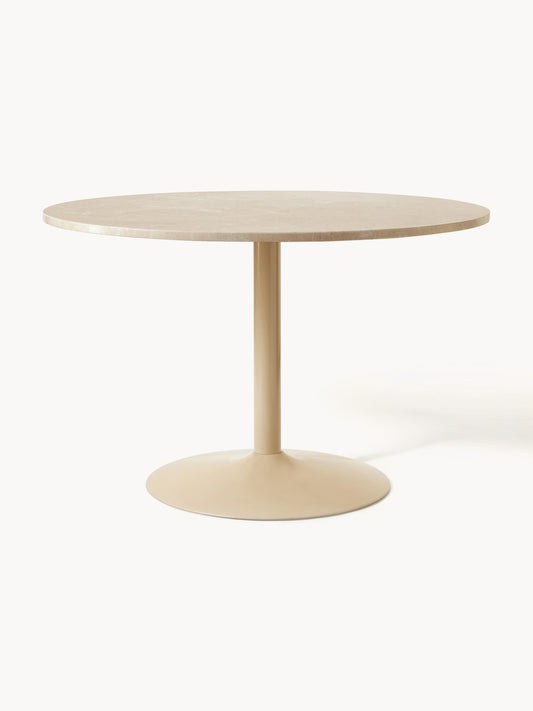Milvana Oval Marble Dining Table, 120 x 90 cm