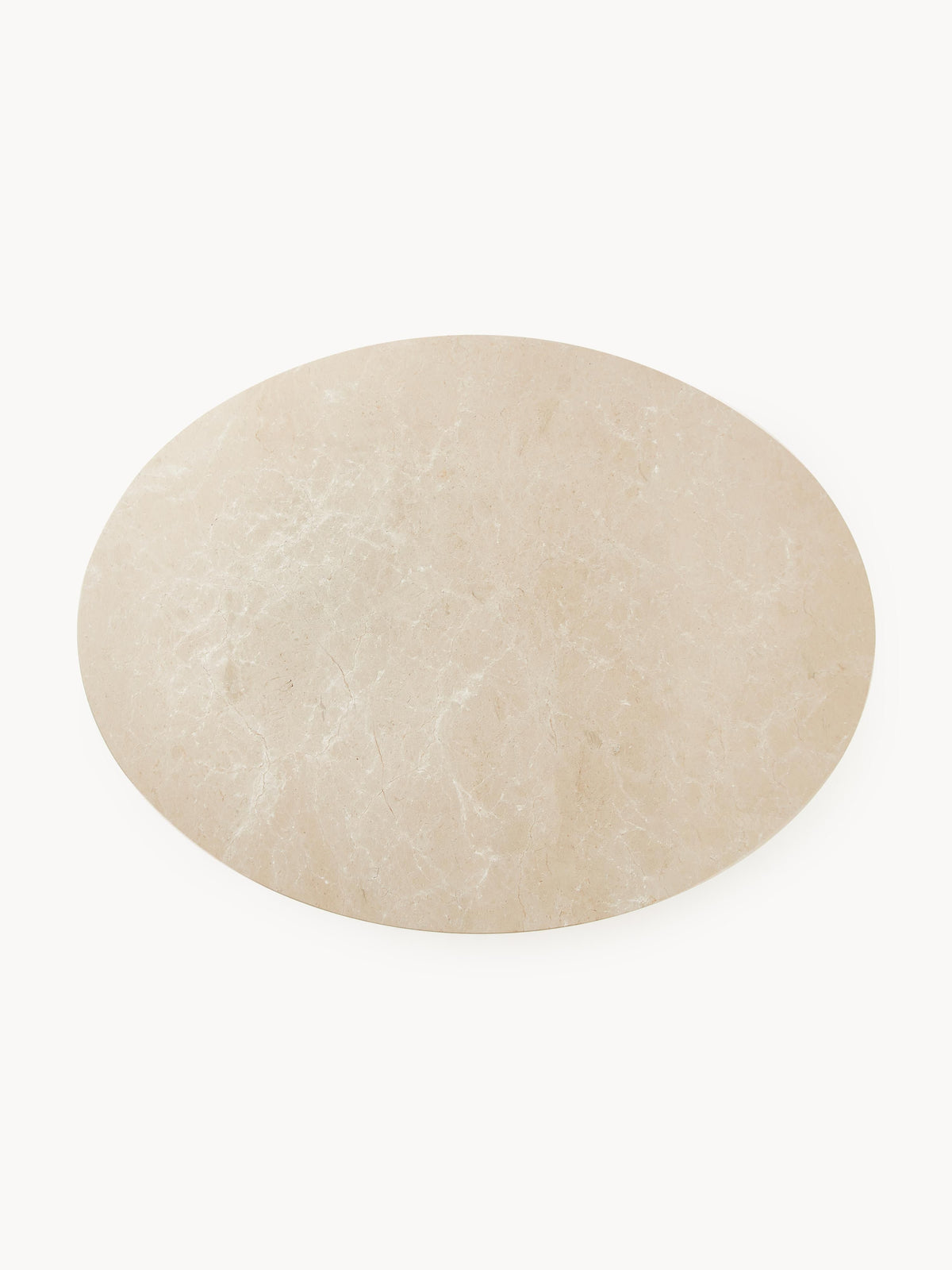 Milvana Oval Marble Dining Table, 120 x 90 cm