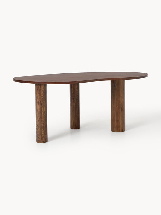 Narvano Oak Dining Table with Organic Shape, in Various Sizes