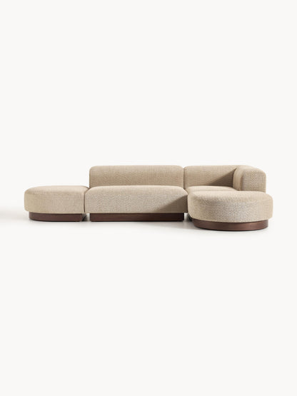Natvira Modular Teddy Bouclé Corner Sofa