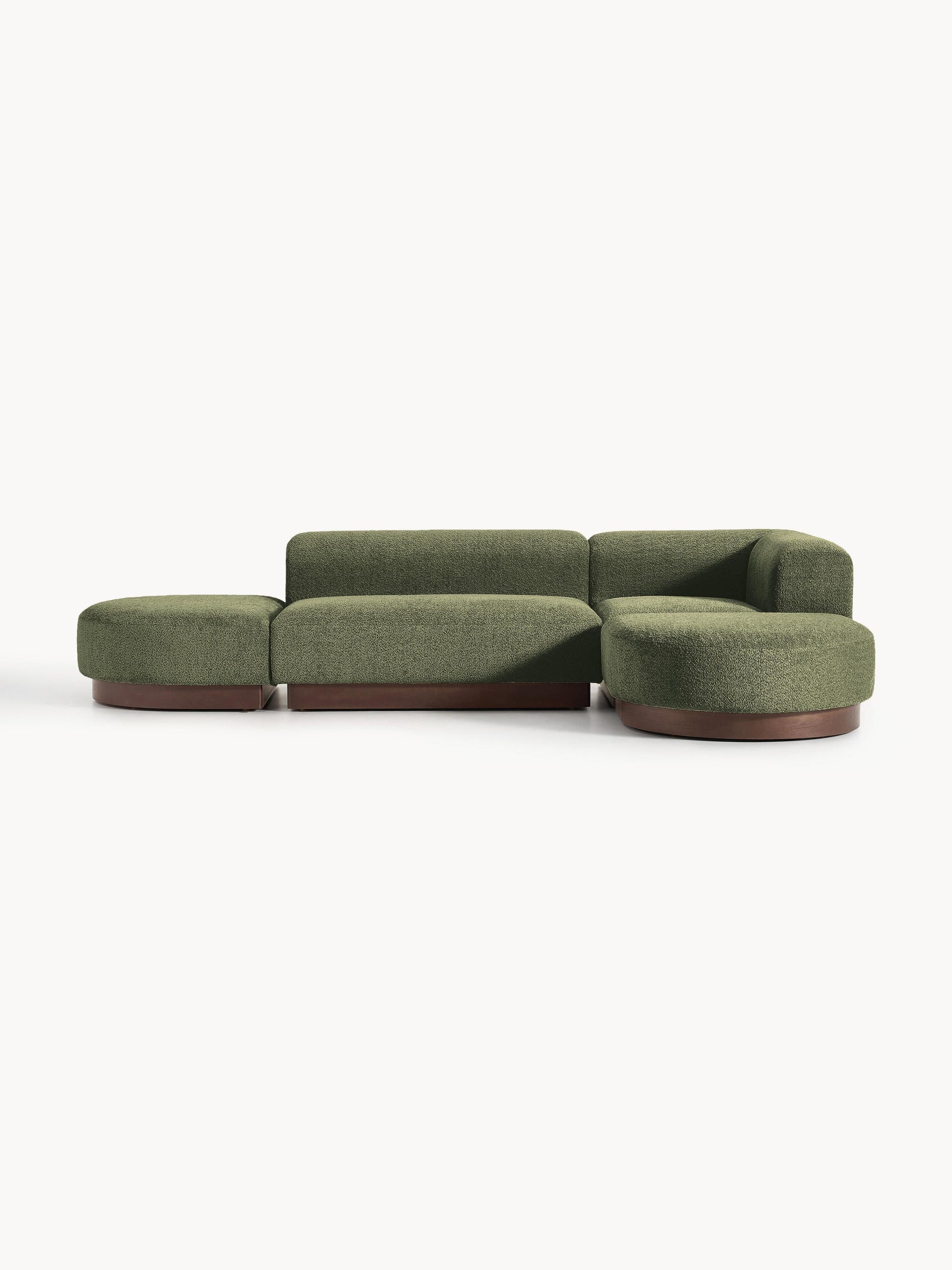 Natvira Modular Teddy Bouclé Corner Sofa
