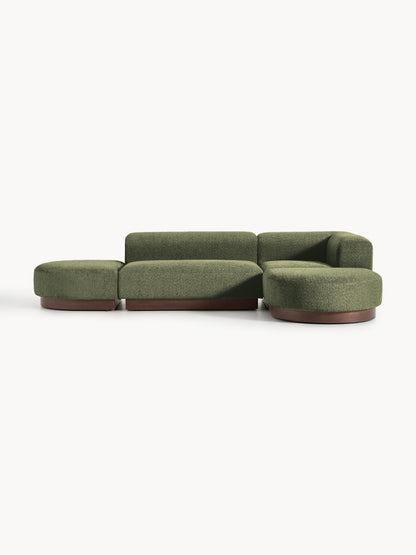 Natvira Modular Teddy Bouclé Corner Sofa