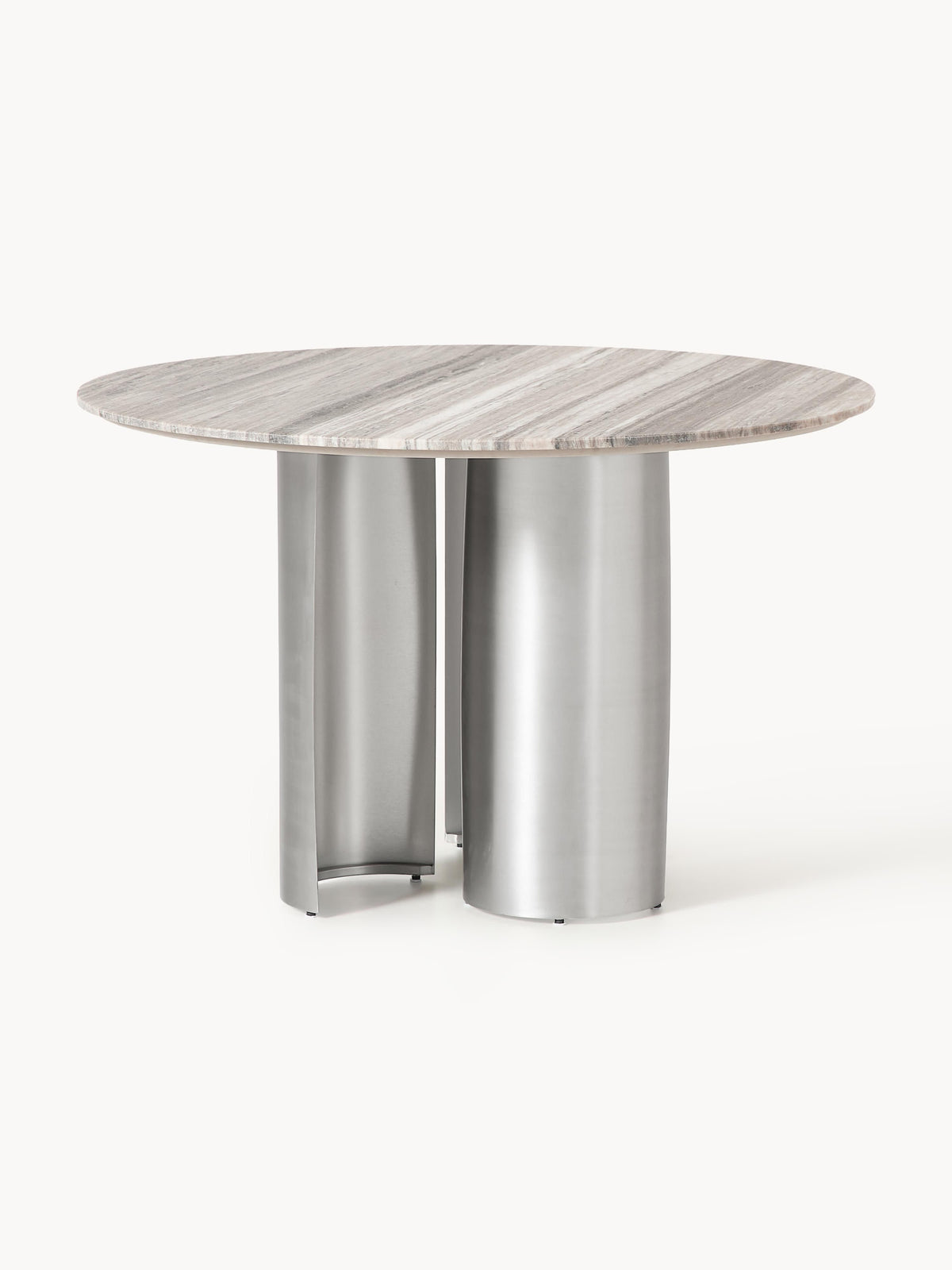 Nomvaro Round Dining Table with Marble Tabletop, Ø 120 cm