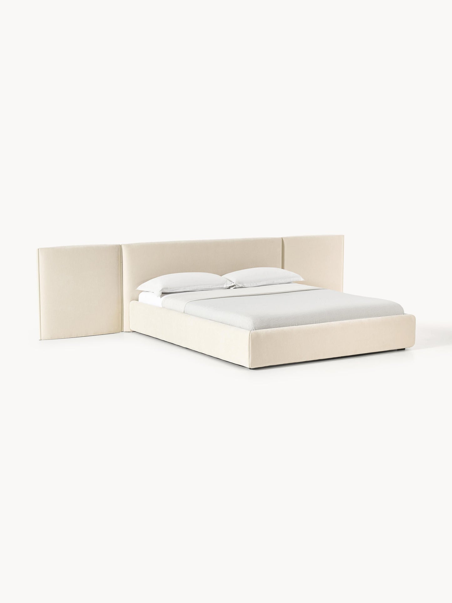 Otvano Upholstered Bed with Folding Headboard