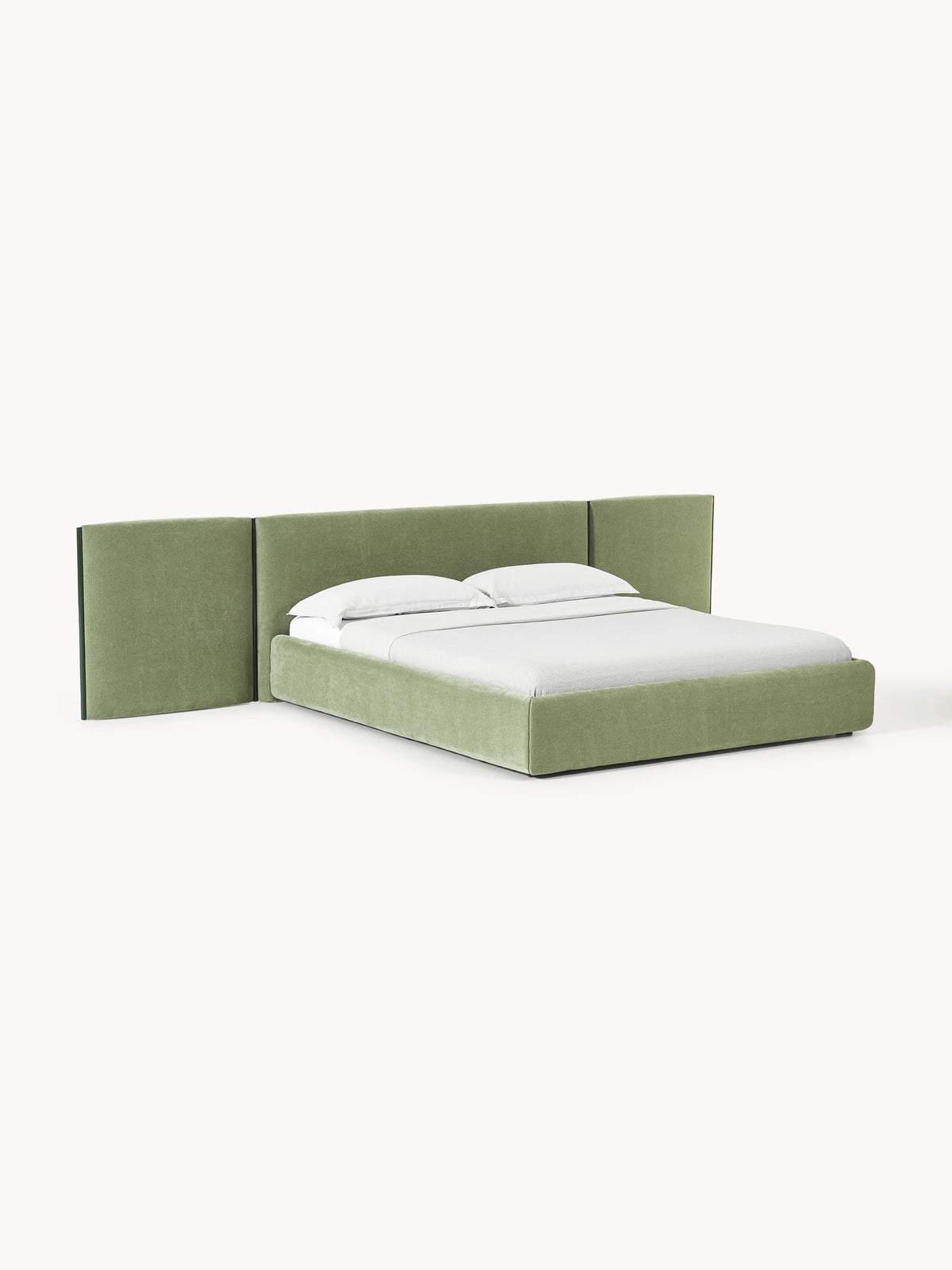 Otvano Upholstered Bed with Folding Headboard