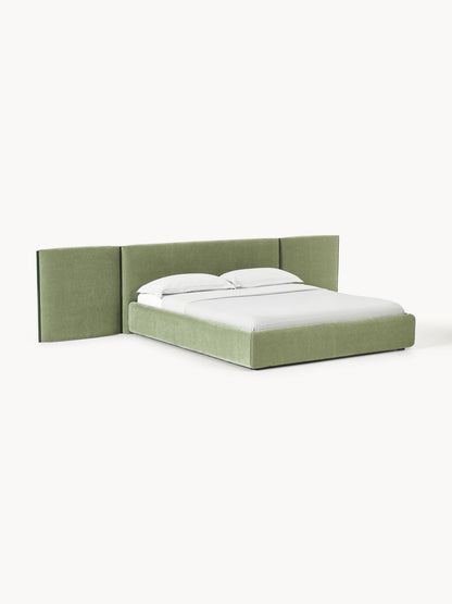 Otvano Upholstered Bed with Folding Headboard