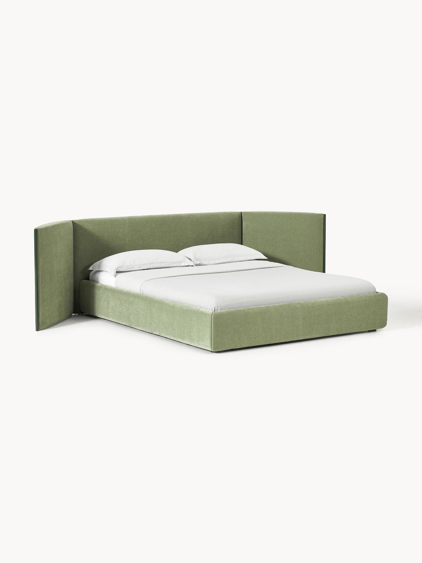 Otvano Upholstered Bed with Folding Headboard