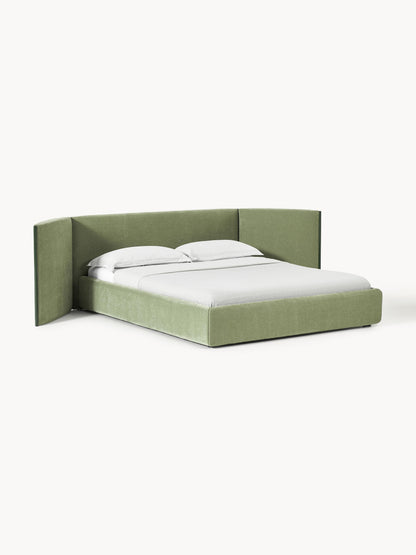 Otvano Upholstered Bed with Folding Headboard