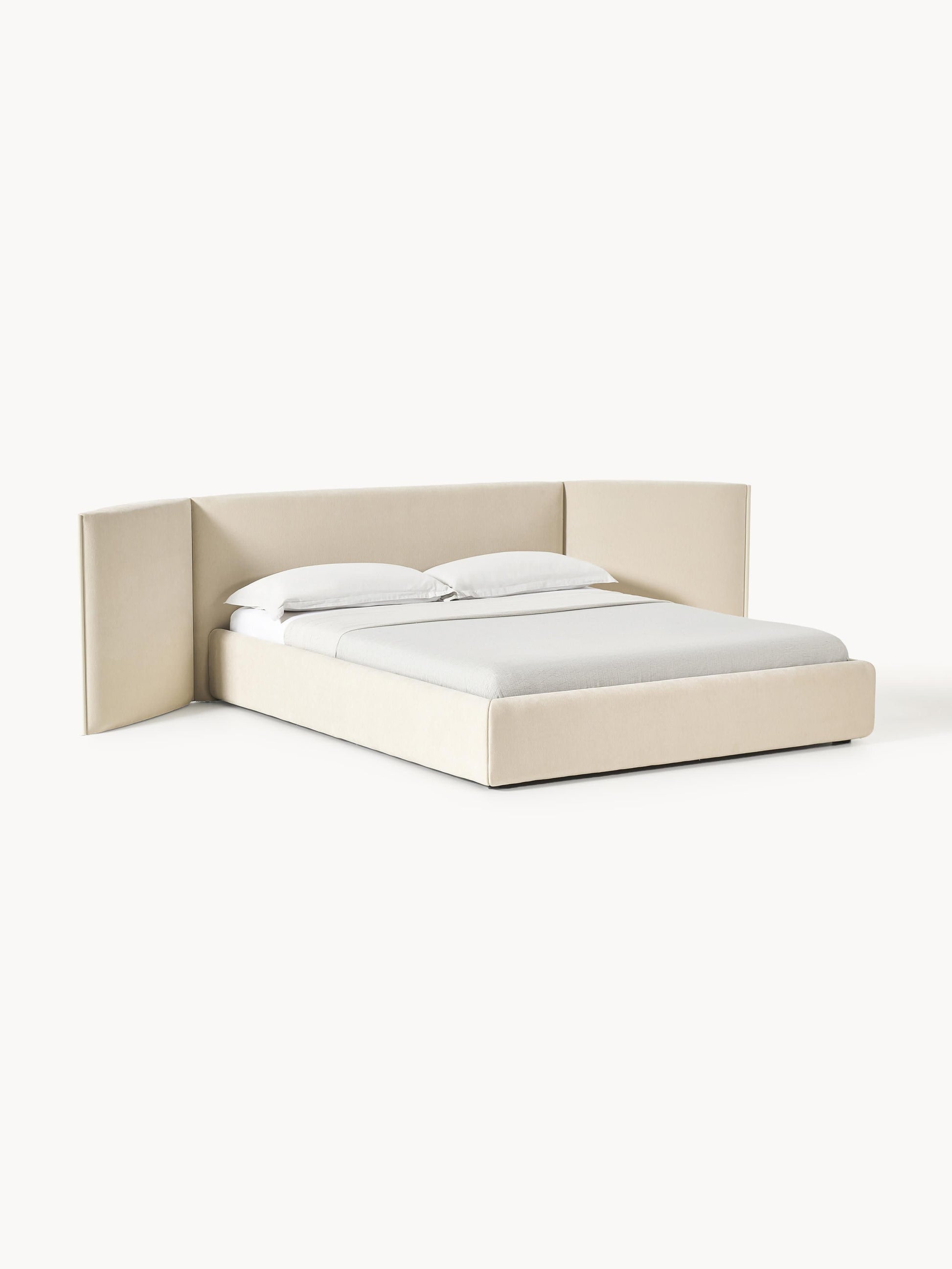 Otvano Upholstered Bed with Folding Headboard