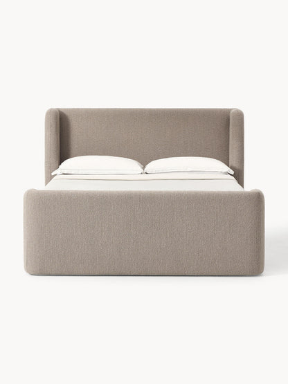 Perlova Bouclé Box Spring Bed