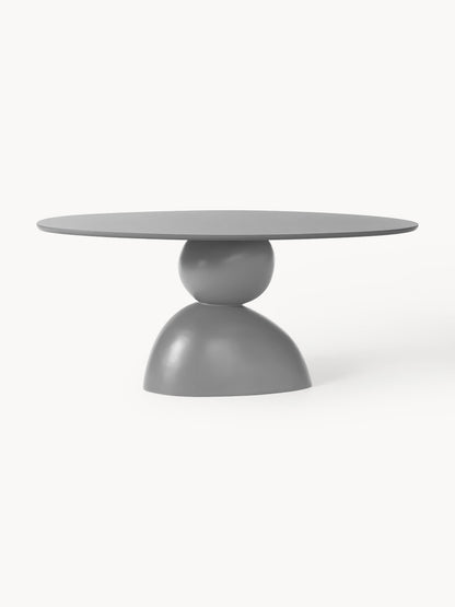 Sahvero Oval Dining Table with Organic Design, 180 x 90 cm