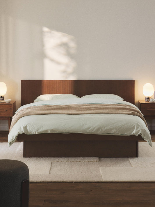 Satvino Wooden Bed with Drawers and Headboard