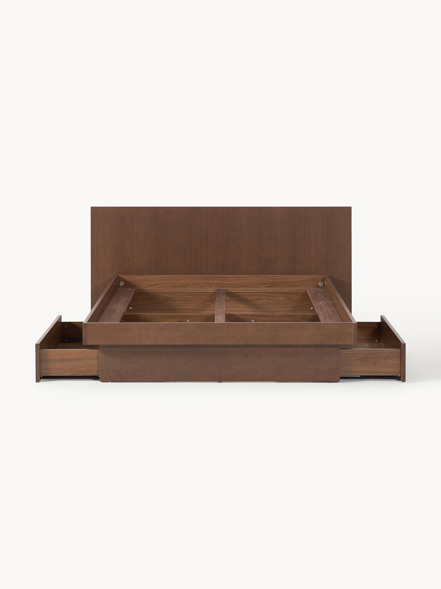 Satvino Wooden Bed with Drawers and Headboard