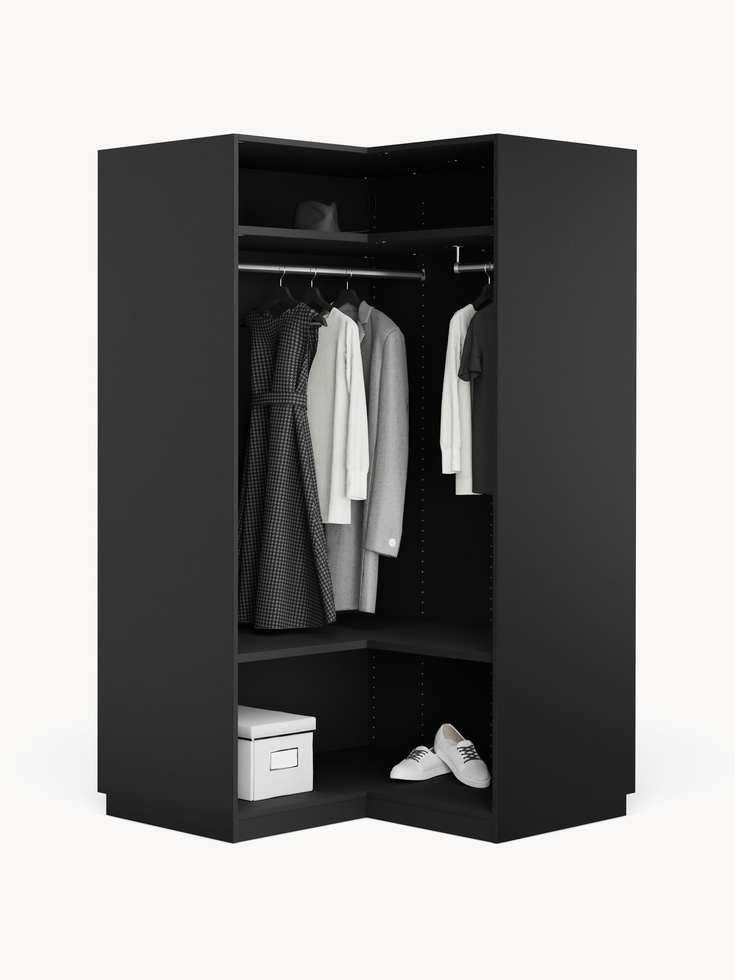 Simvera Modular Corner Wardrobe, 115 cm Wide