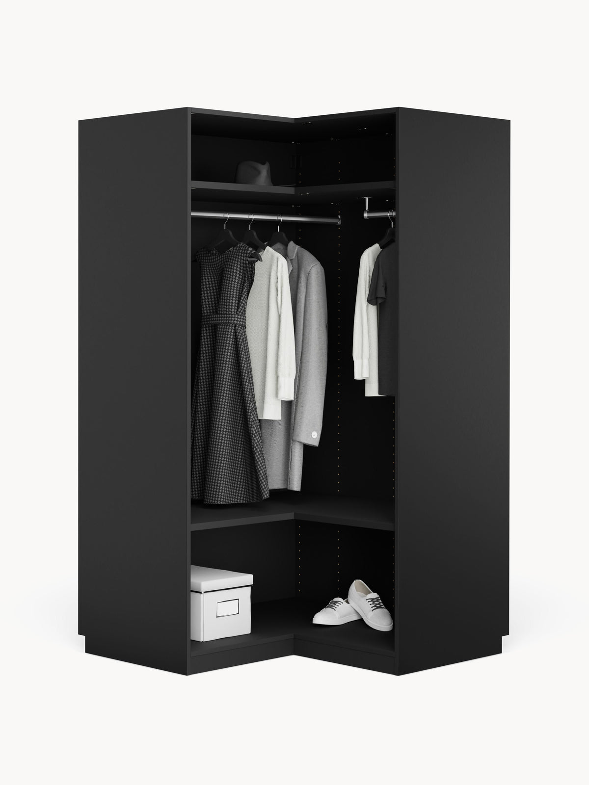 Simvera Modular Corner Wardrobe, 115 cm Wide