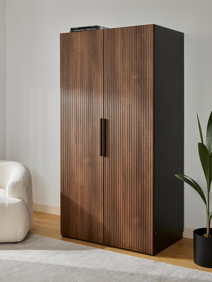 Simvera Modular Hinged-Door Wardrobe, 100 cm Wide, in Various Sizes
