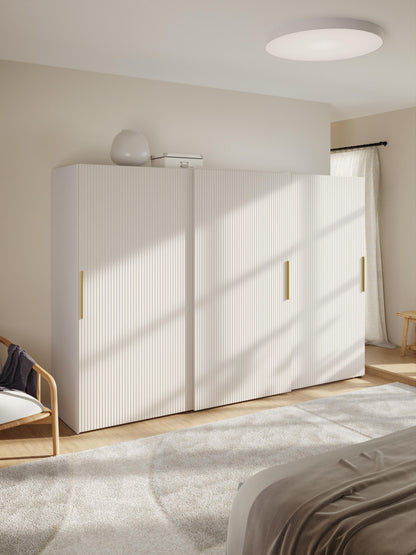 Simvera Sliding-Door Modular Wardrobe, 300 cm Wide, in Various Sizes