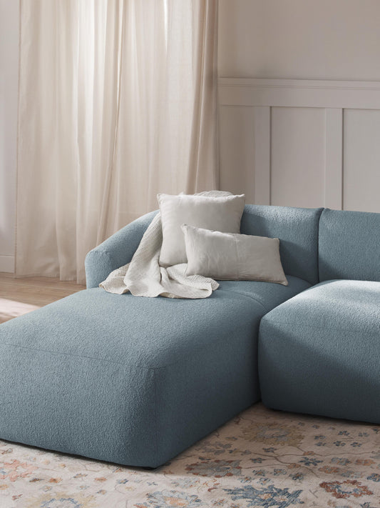 Sofrena Chaise Corner Module in Bouclé