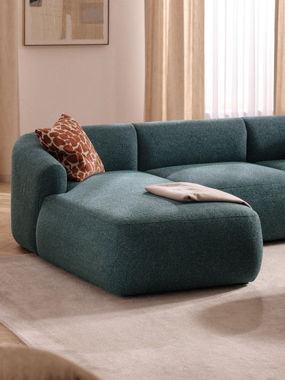 Sofrena Chaise Corner Module in Bouclé