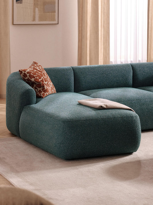 Sofrena Chaise Corner Module in Bouclé