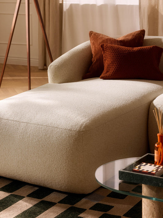 Sofrena Chaise Corner Module in Bouclé