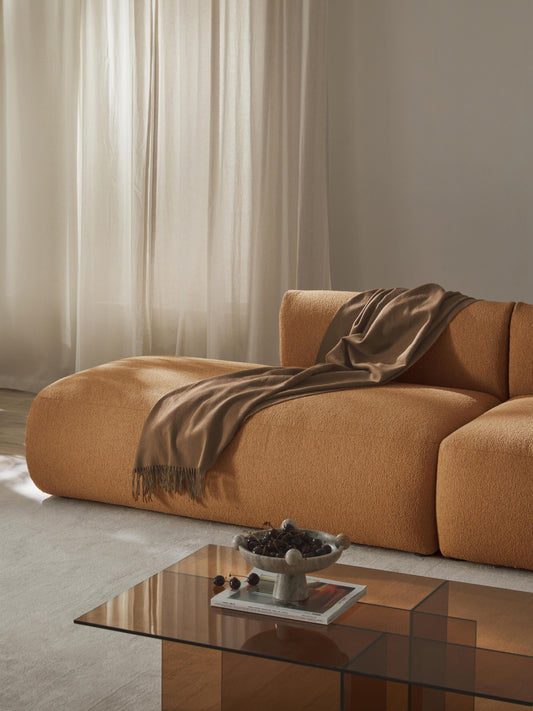 Sofrena Chaise Module in Bouclé