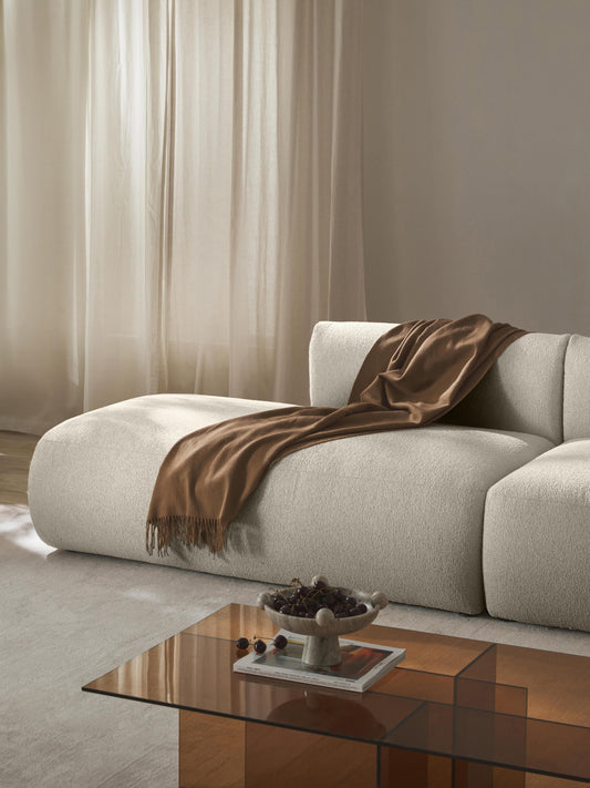 Sofrena Chaise Module in Bouclé