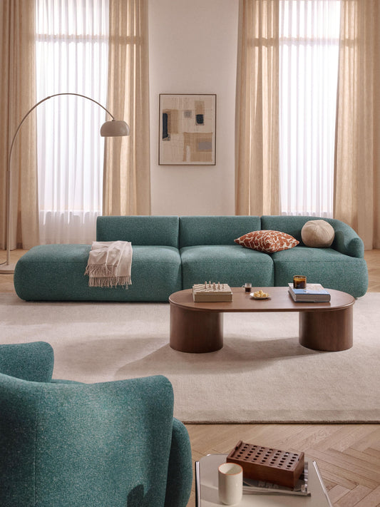 Sofrena Modular Chaise in Bouclé (2-Seater)