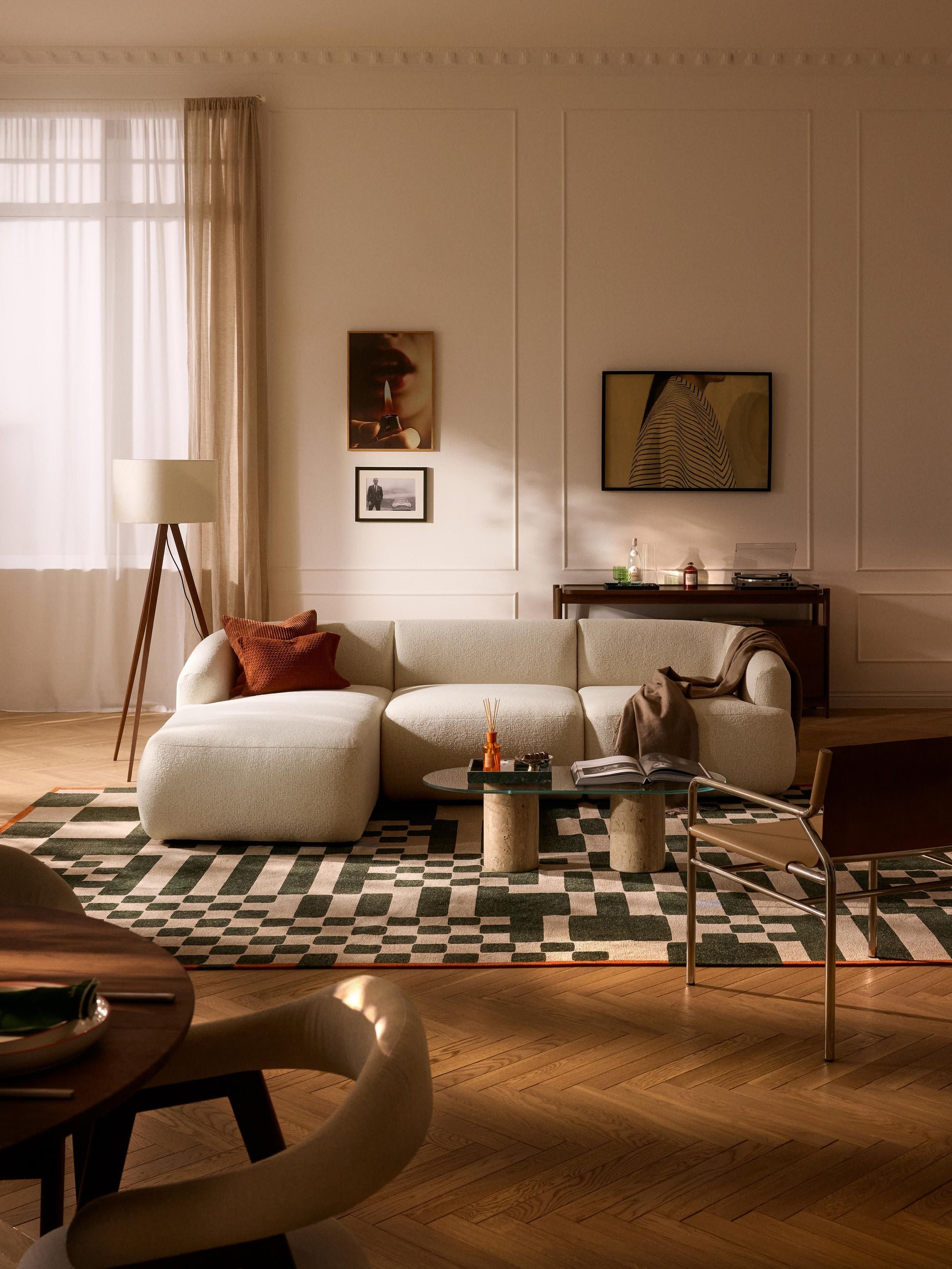 Sofrena Modular Corner Sofa in Bouclé (3-Seater)