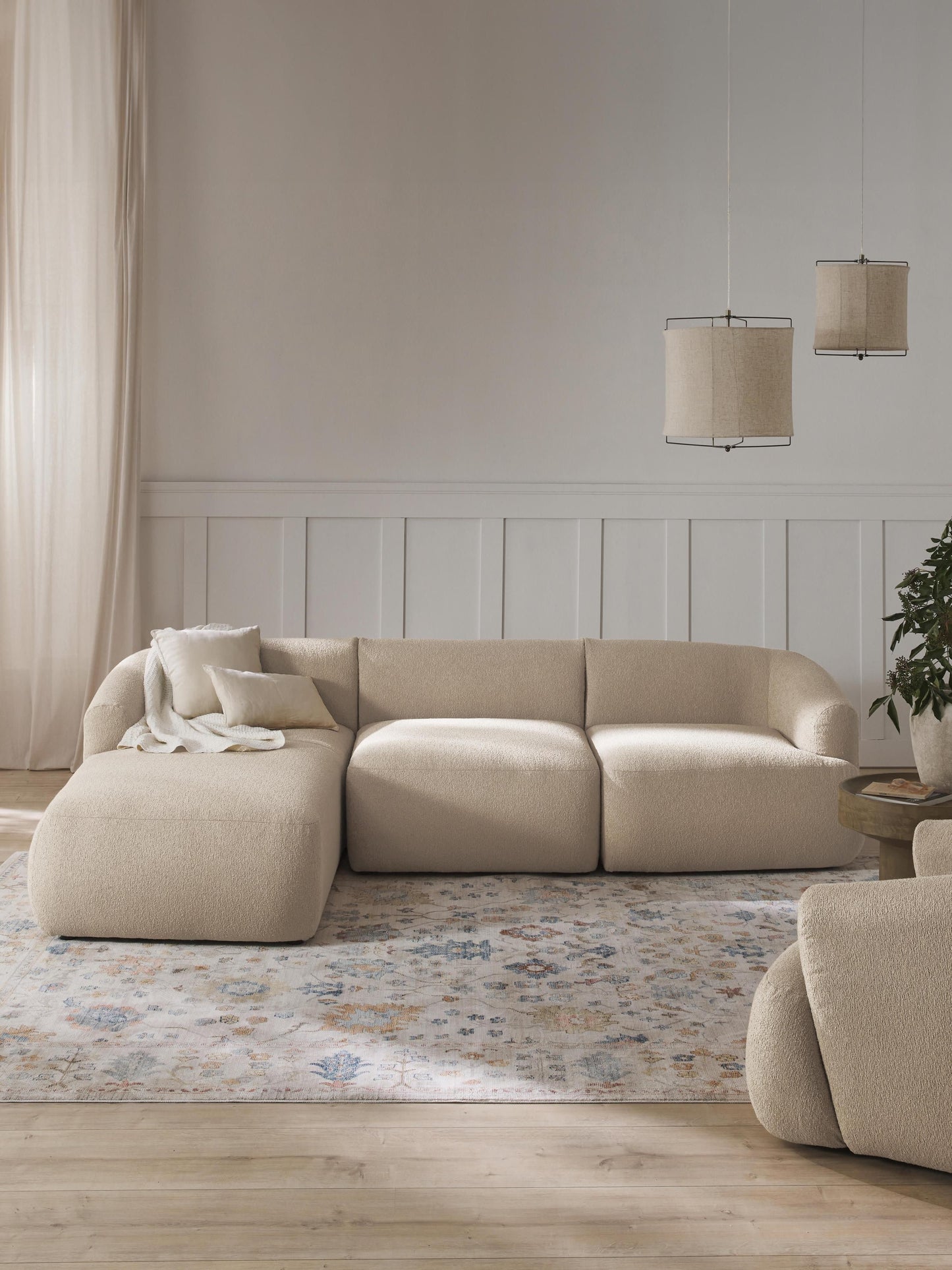 Sofrena Modular Corner Sofa in Bouclé (3-Seater)