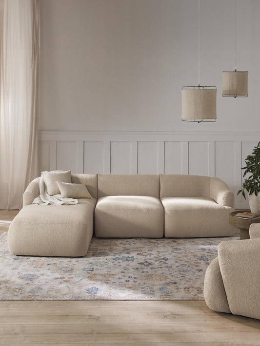 Sofrena Modular Corner Sofa in Bouclé (3-Seater)