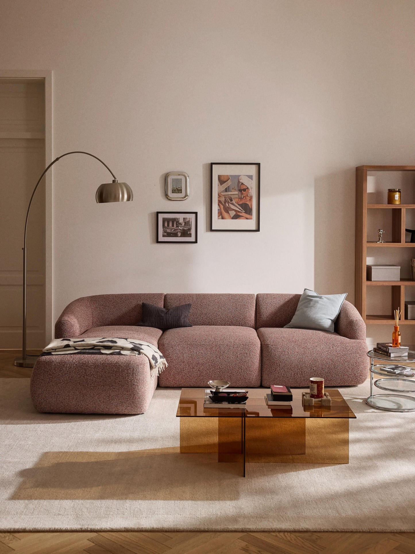 Sofrena Modular Corner Sofa in Bouclé (3-Seater)