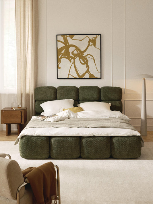 Taylis Teddy Bouclé Upholstered Bed