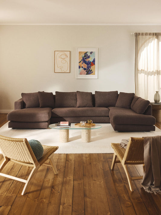 Tribano Bouclé Sofa, XL