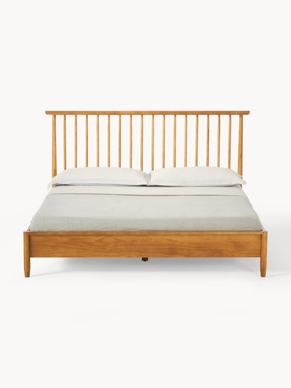 Windvero Wooden Bed with Pine Headboard